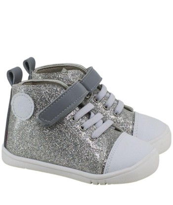 PIRUFLEX - BOTIN GLITTER PLATA T 21-T 26