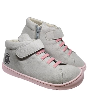 COQUEFLEX - BOTIN SUEDE GRIS/ROSA T 25-32