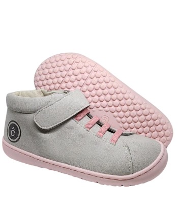 COQUEFLEX - BOTIN SUEDE GRIS/ROSA T 25-32