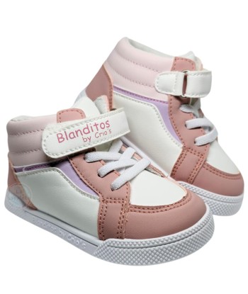 BLANDITOS - BOTIN APOLO BLANCO-ROSA  VEG  T 20-26