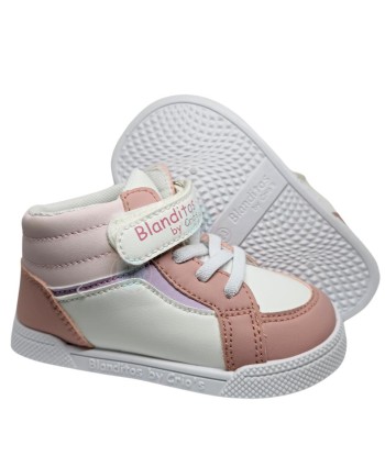 BLANDITOS - BOTIN APOLO BLANCO-ROSA  VEG  T 20-26