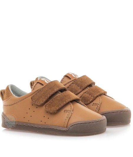 MTNG - DEPORTIVA DOBLE VELCRO NAPA CAMEL T 19-26