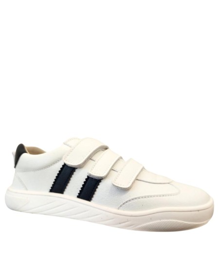 PIRUFLEX - DEPORTIVA VELCROS BLANCO-AZUL T 27-T 35