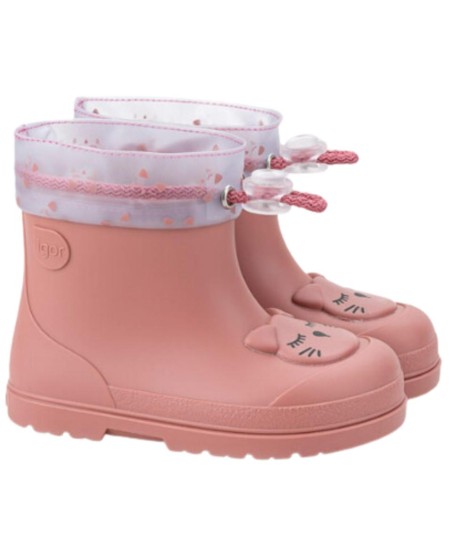 IGOR - BOTAS DE AGUA MENDI GATO ROSE T 21-26