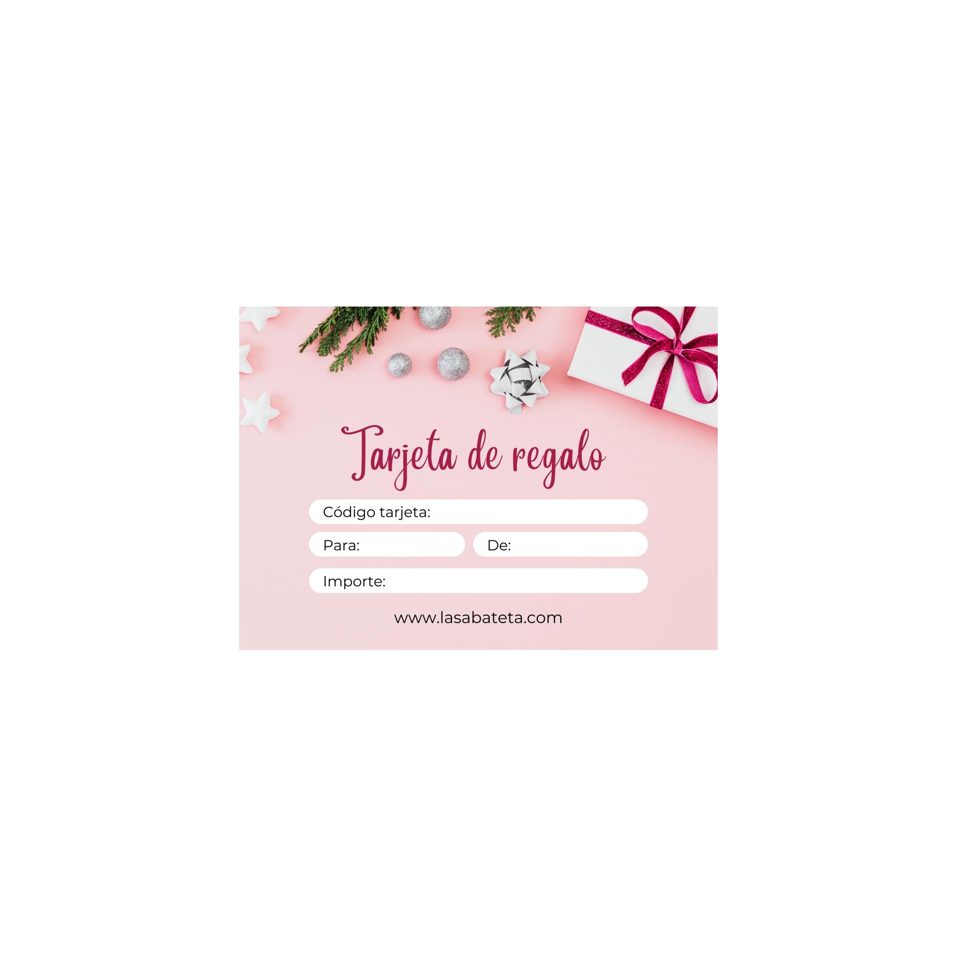 TARJETA REGALO IMPORTE FLEXIBLE