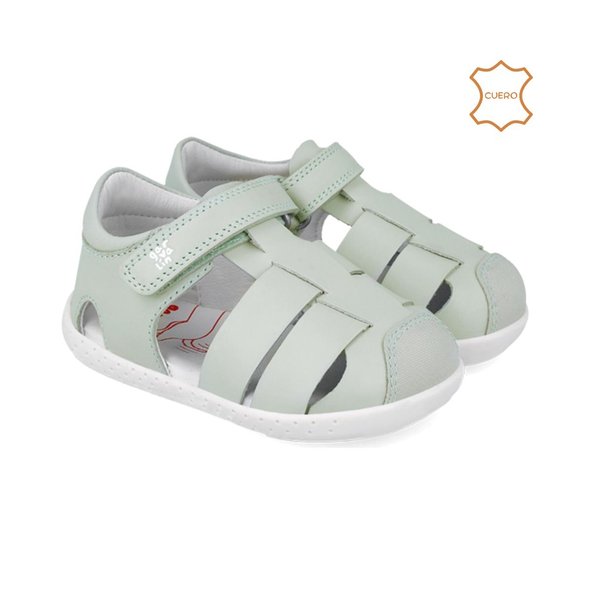 GARVALIN - SANDALIA BASICA NUBE VERDE PASTEL GARVALIN - SANDALIA BASICA NUBE VERDE PASTEL