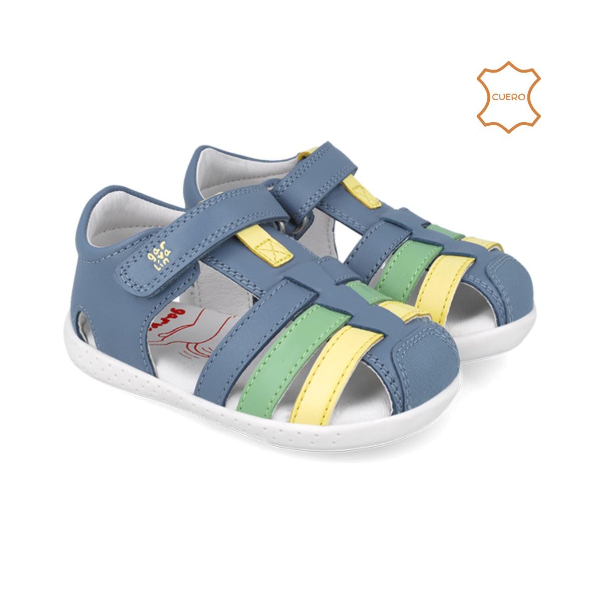 GARVALIN - SANDALIA CASUAL INDIGO