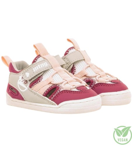 MUSTANG - SANDALIA MESH FUCSIA-BLANCO