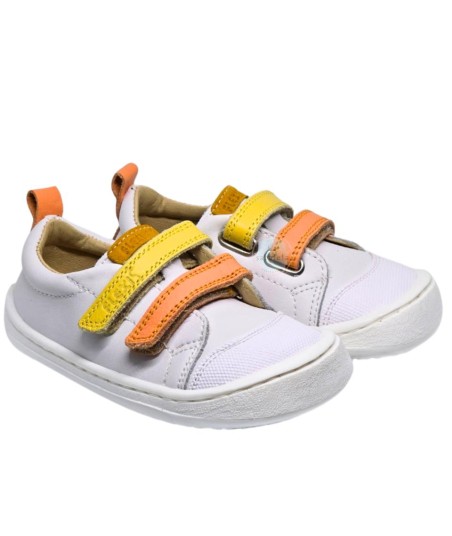 FLEXINENS - DEPORTIVA BLANCA V  NARANJA Y AMARILLO