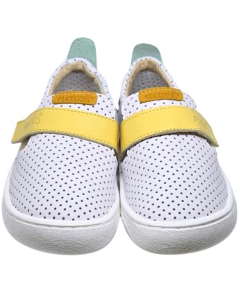 FLEXINENS - DEPORTIVA TROQUELADA BLANCA MINT/AMAR 