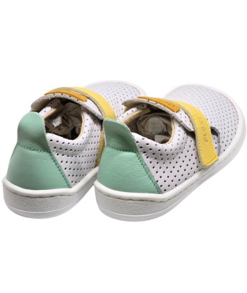 FLEXINENS - DEPORTIVA TROQUELADA BLANCA MINT/AMAR 