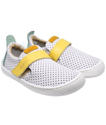 FLEXINENS - DEPORTIVA TROQUELADA BLANCA MINT/AMAR 