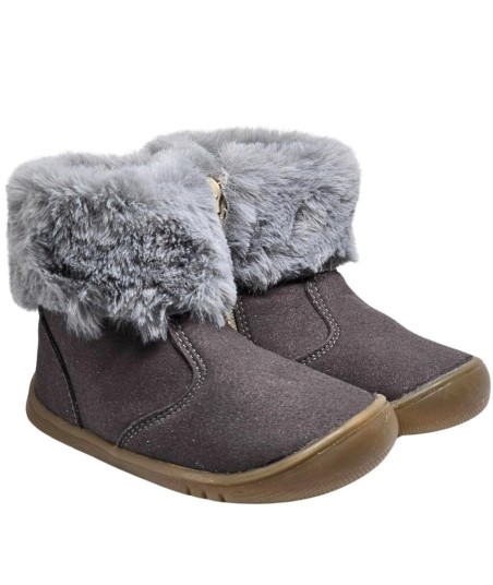 PIRUFLEX - BOTITA PELO BABY GRIS 