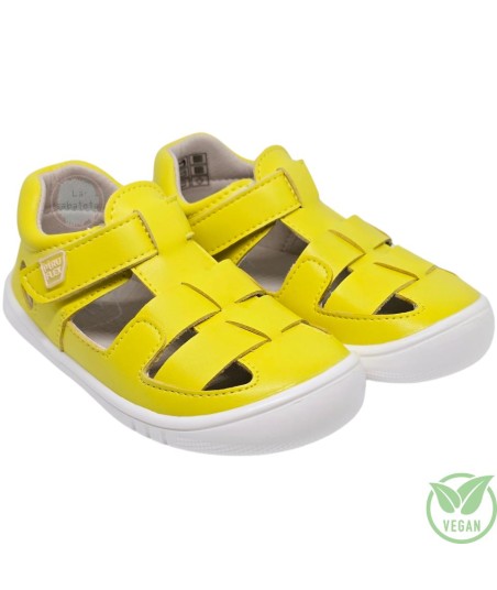 PIRUFLEX - SANDALIA MICROFIBRA AMARILLO