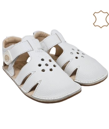 CONGUITOS - SANDALIA BLANCA CERRADA VELCRO