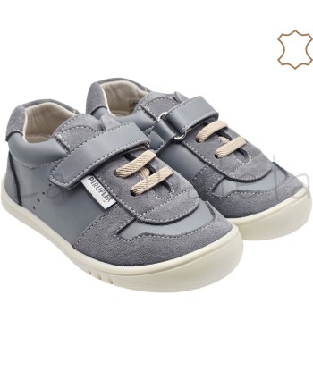 DEPORTIVA MICRO GRIS PIEL -...
