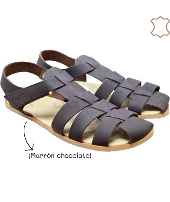 SANDALIA ROMANA BOX MARRON...