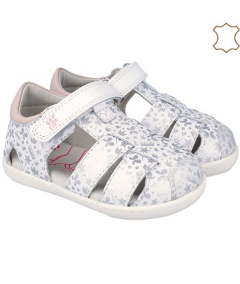 SANDALIA BLANCO Y PLATA...