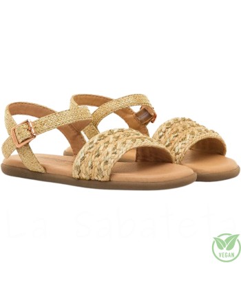SANDALIA RAFFIA CHAMPANGE -...