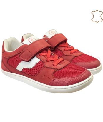 DEPORTIVA PIEL-REJILLA ROJO...