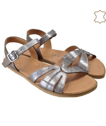 SANDALIA VELVET METAL ACERO...