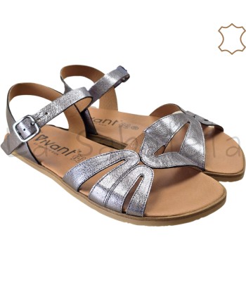 SANDALIA VELVET METAL ACERO...