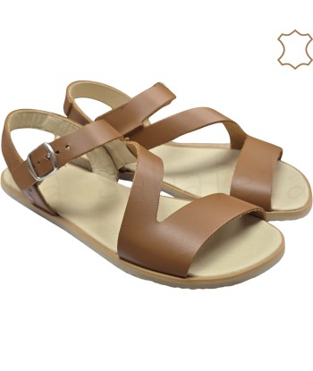 SANDALIA CRUZADA BOX CUERO...