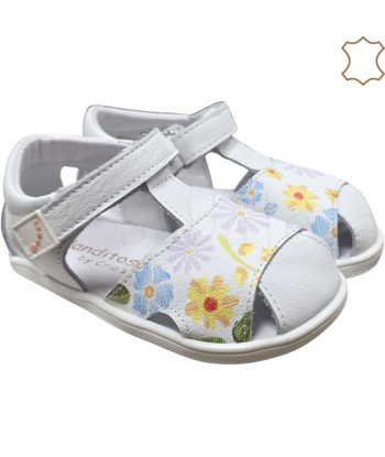 SANDALIA JAVA BLANCA-FLORES...