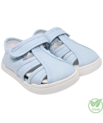 BLANDITOS - SANDALIA LONA MANGO AZUL CIELO