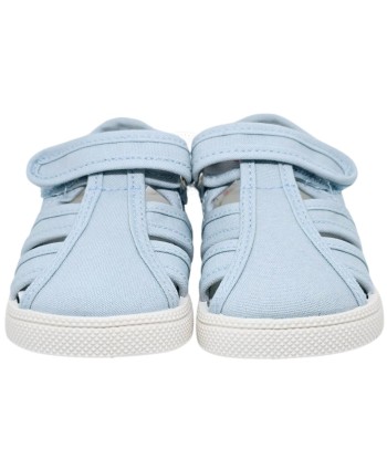 BLANDITOS - SANDALIA LONA MANGO AZUL CIELO