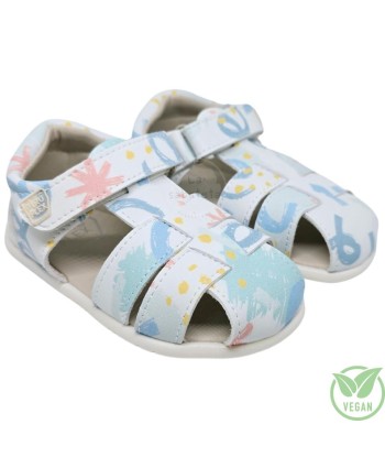 PIRUFLEX - SANDALIA MICROFIBRA ESPIRAL BLANCO