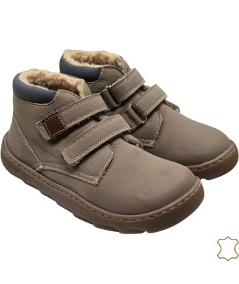 BOTIN CON FORRO NOBUK TAUPE...